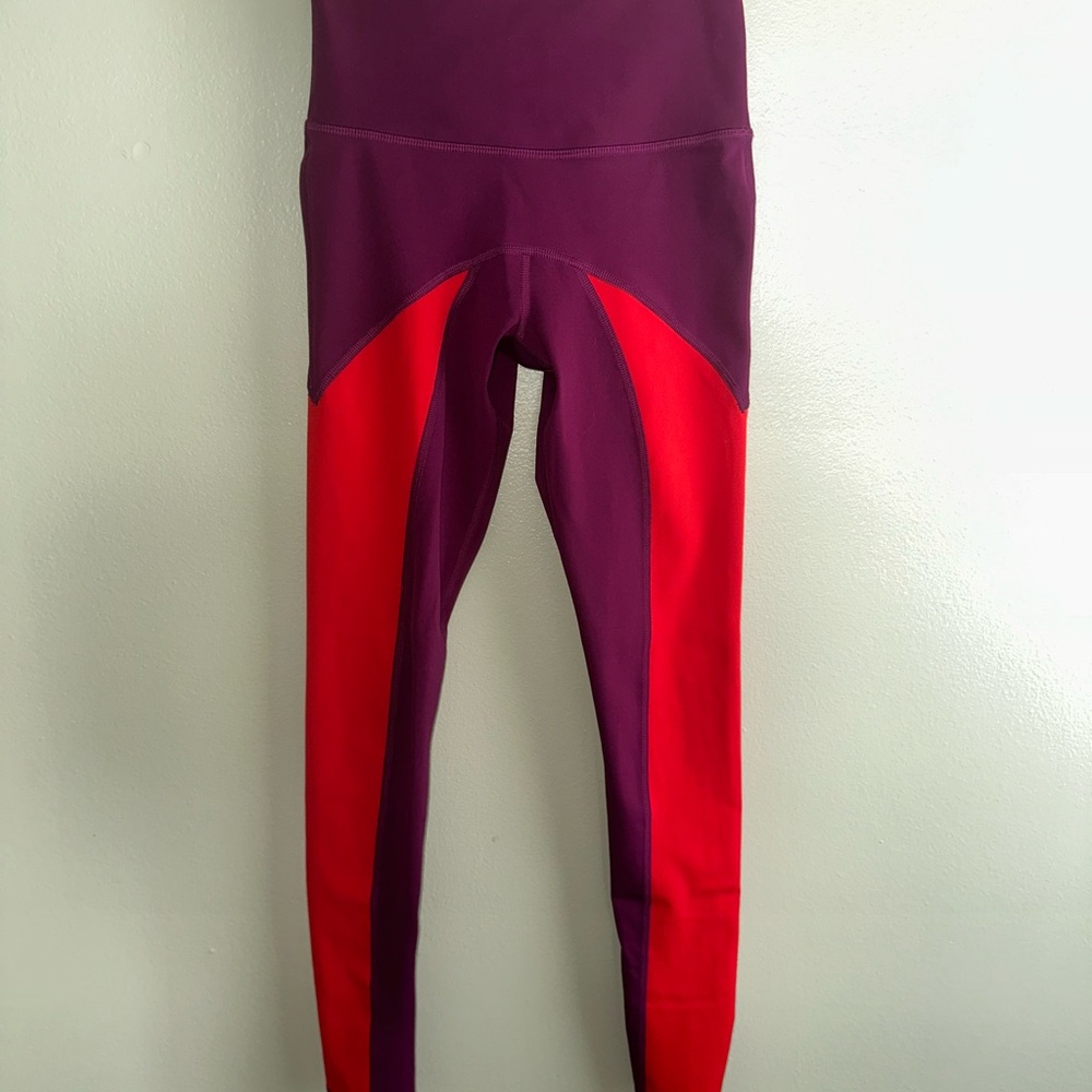 Purple and Red Leggings